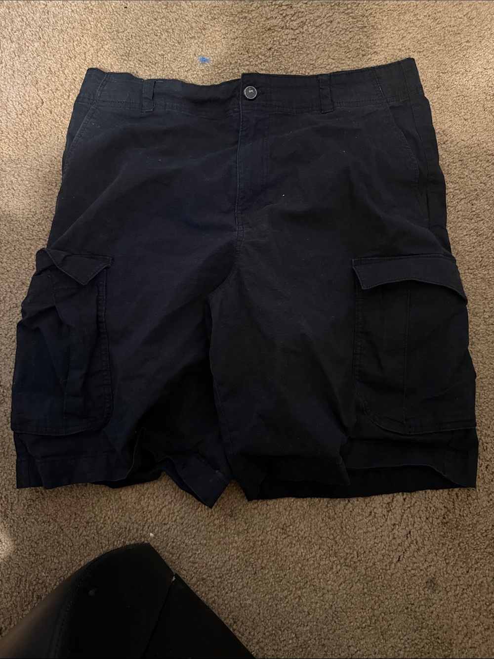 Men's Black Cargo Shorts